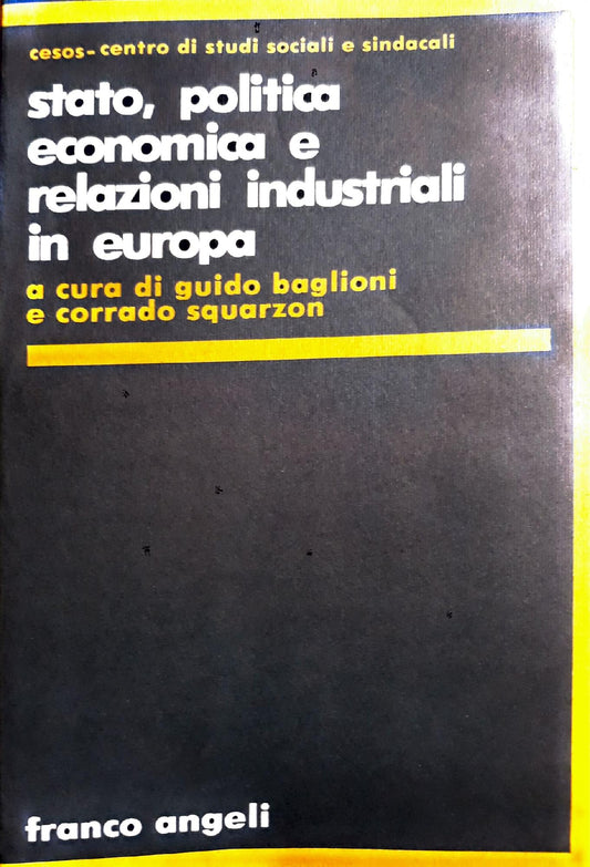 Stato, politica economica e relazioni industriali in europa - copertina