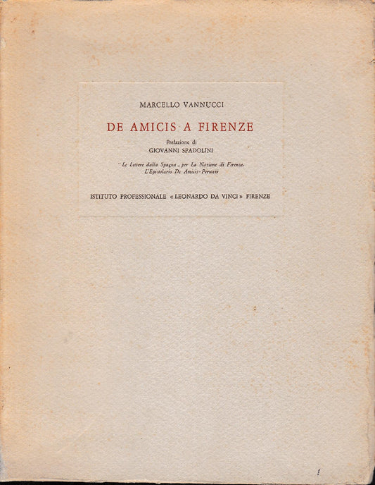 De Amicis a Firenze - copertina
