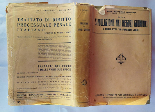 Della simulazione nei negozi giuridici e degli atti "in fraudem legis". Della frode e della simulazione II - copertina