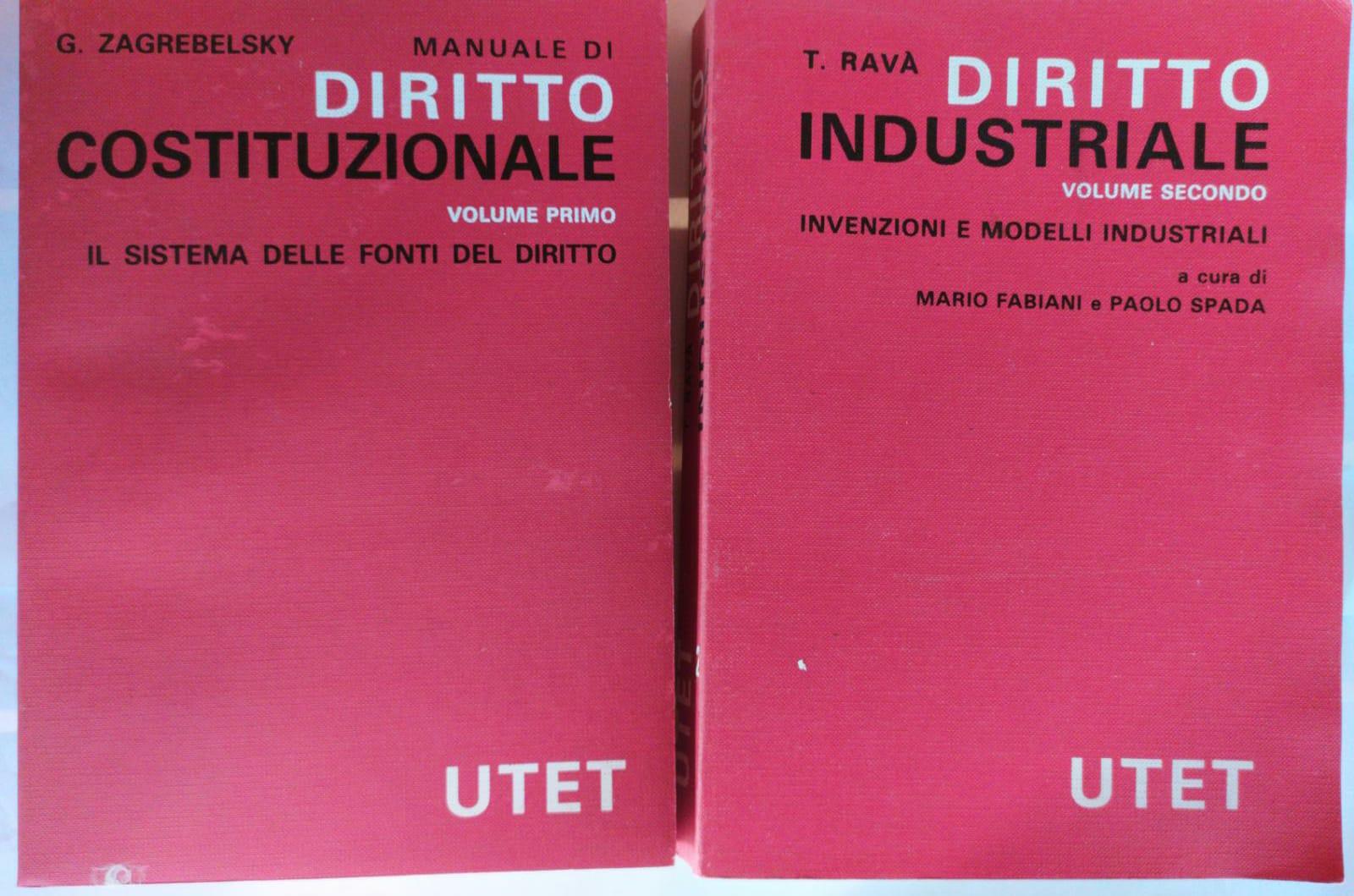 Diritto industriale. Volumi I-II - copertina