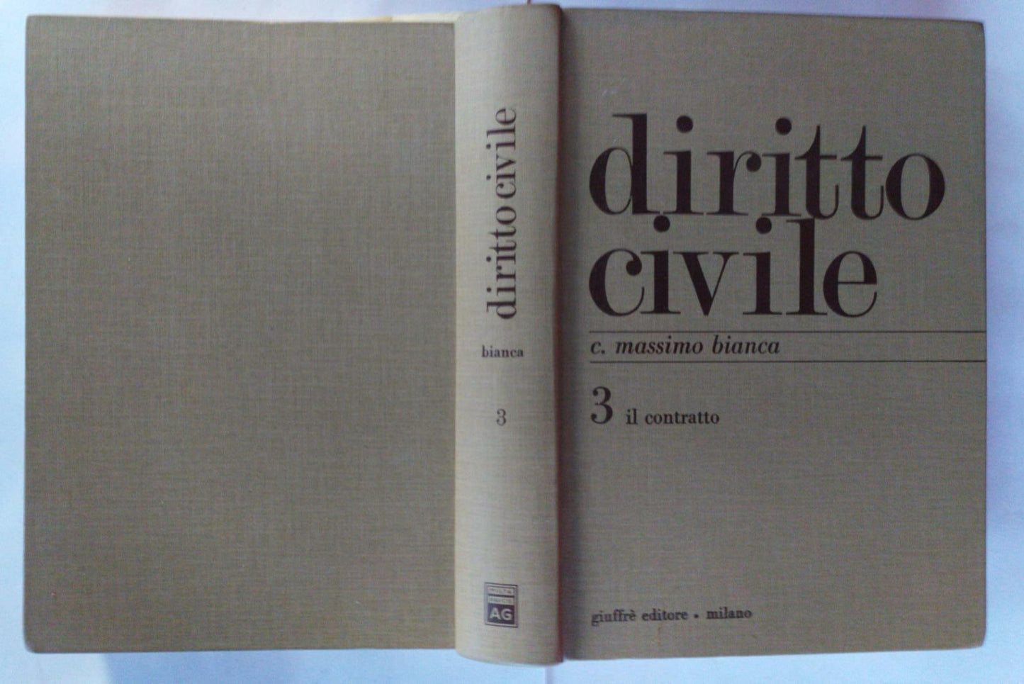 Diritto civile . Volume 3. Il contratto - copertina