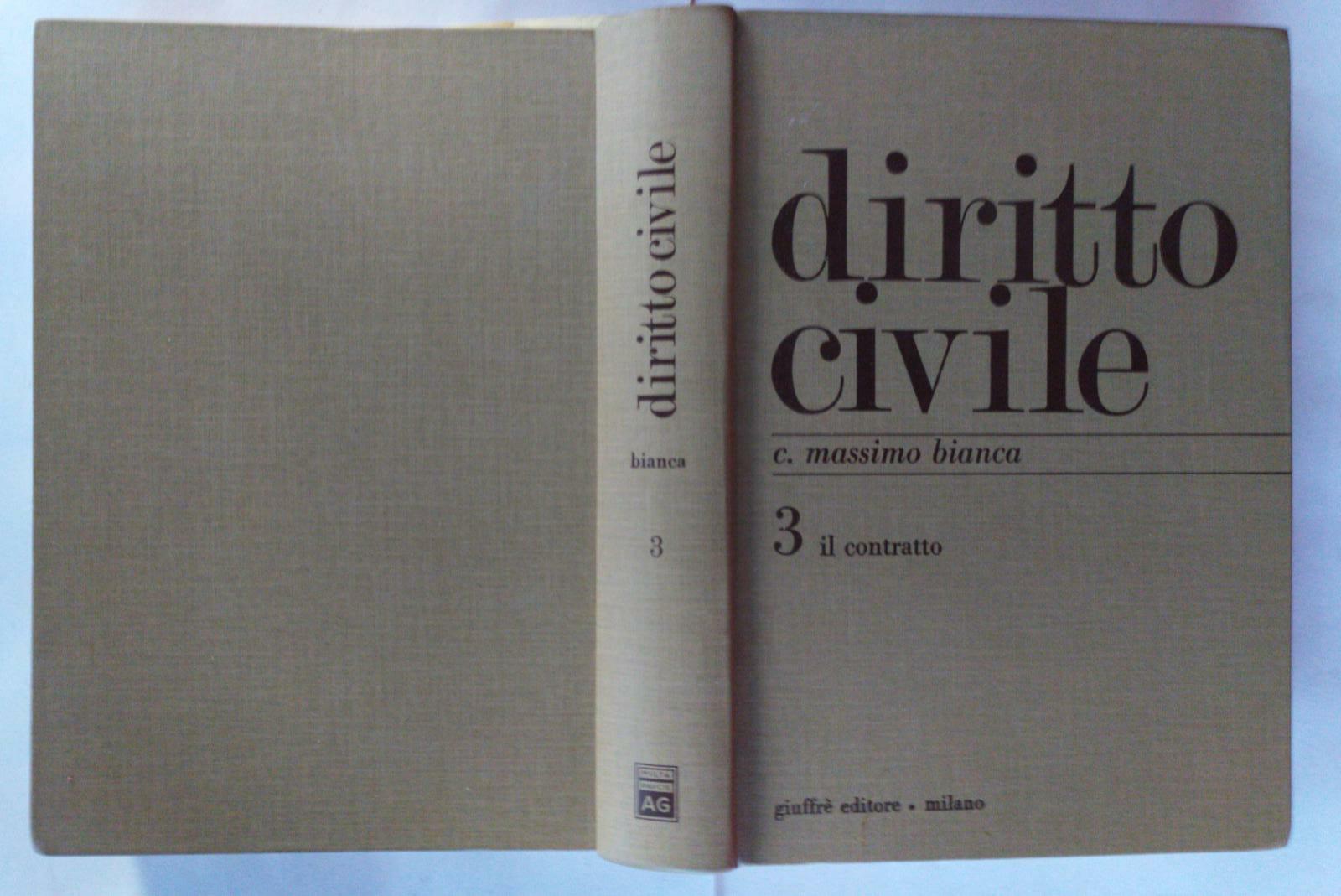 Diritto civile . Volume 3. Il contratto - copertina