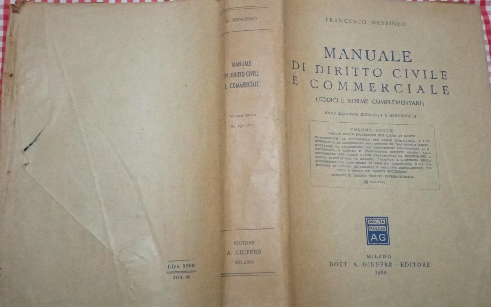 Manuale di diritto civile e commerciale volume 6 - copertina