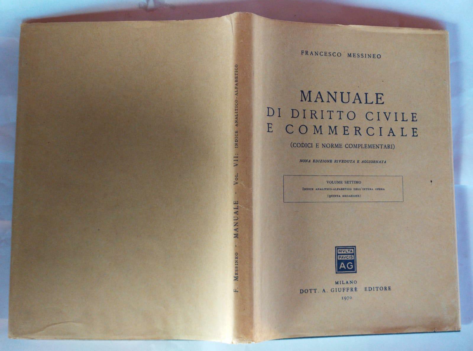 Manuale di diritto civile e commerciale volume 7 - copertina