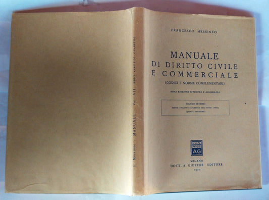 Manuale di diritto civile e commerciale volume 7 - copertina