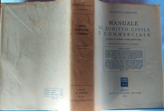 Manuale di diritto civile e commerciale Volume II - copertina