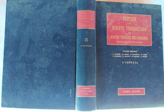 Trattato di diritto commerciale e di diritto pubblico dell'economia. Volume II: L'impresa - copertina