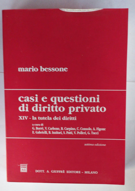 Casi e questioni di diritto privato. XIV-La tutela dei diritti - copertina