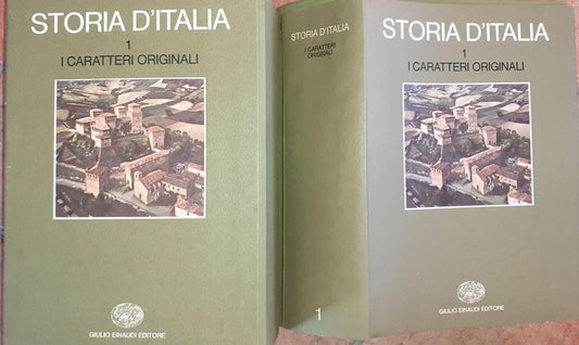 Storia d'Italia. I caratteri originali. Volume 1 - copertina