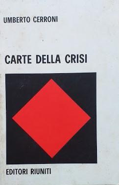 Carte della crisi. Taccuino politico-filosofico - copertina