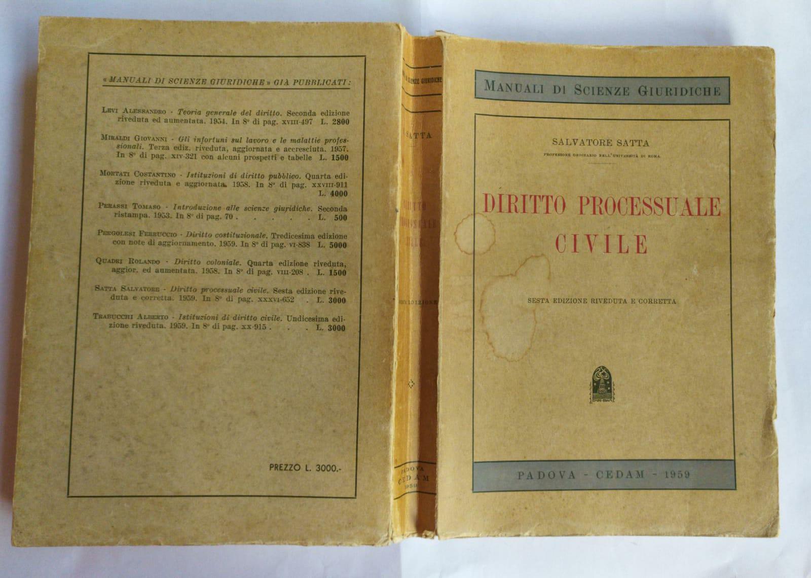 Diritto processuale civile - copertina