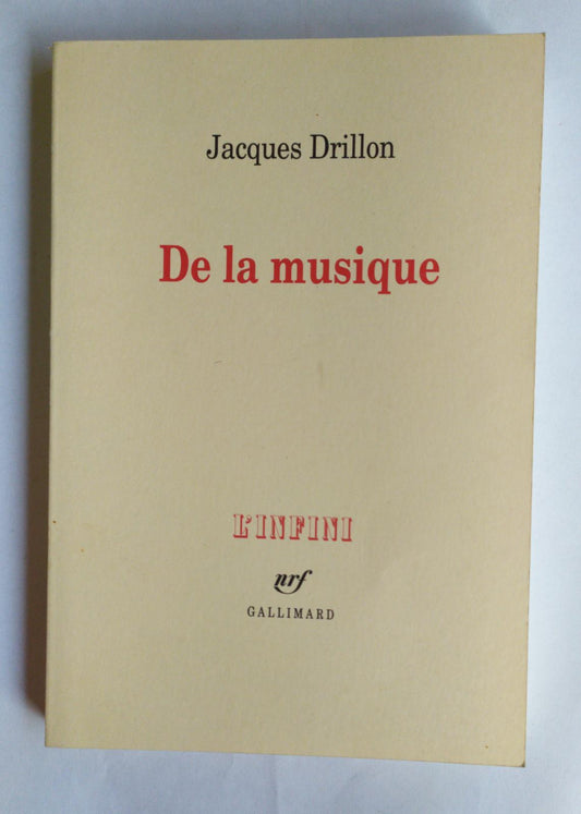 De la musique - copertina