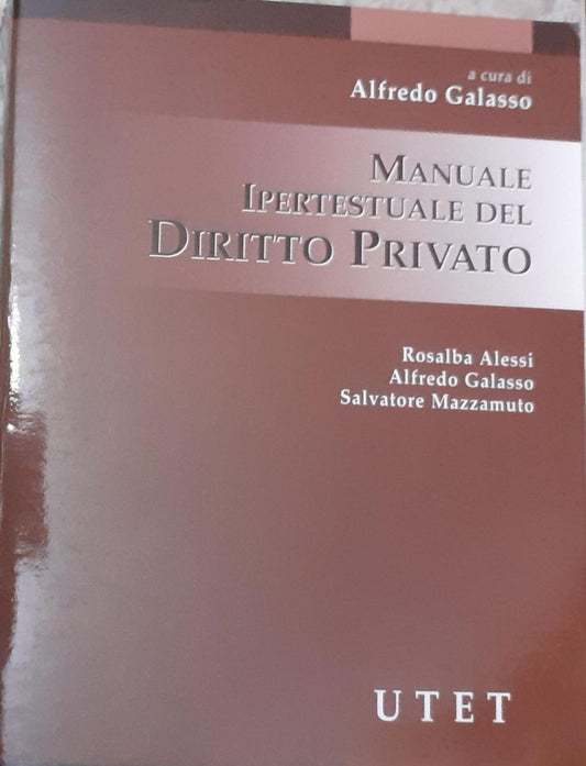 Manuale ipertestuale del diritto privato - copertina