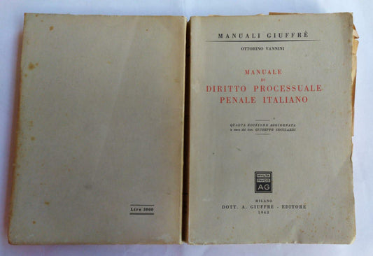 Manuale di diritto processuale penale italiano - copertina