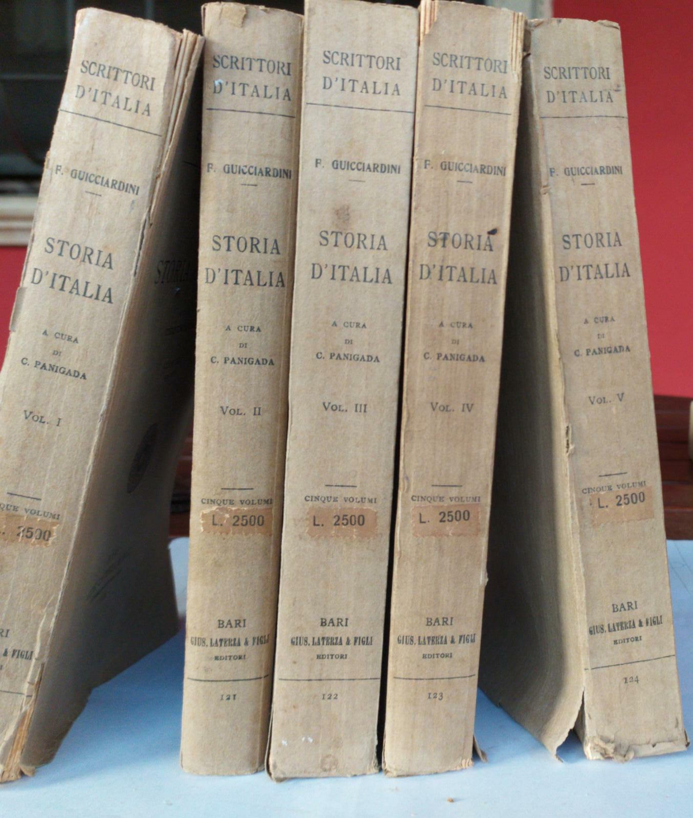 Storia d'Italia. Volume I II III IV V - copertina