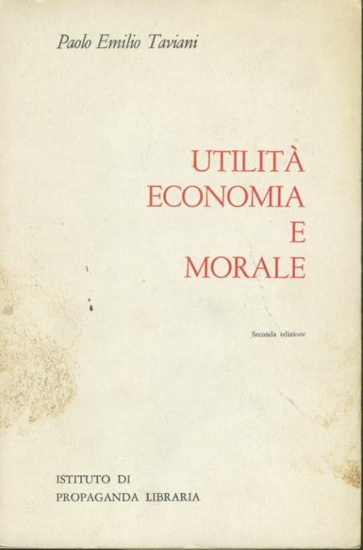 Utilità economia e morale - copertina
