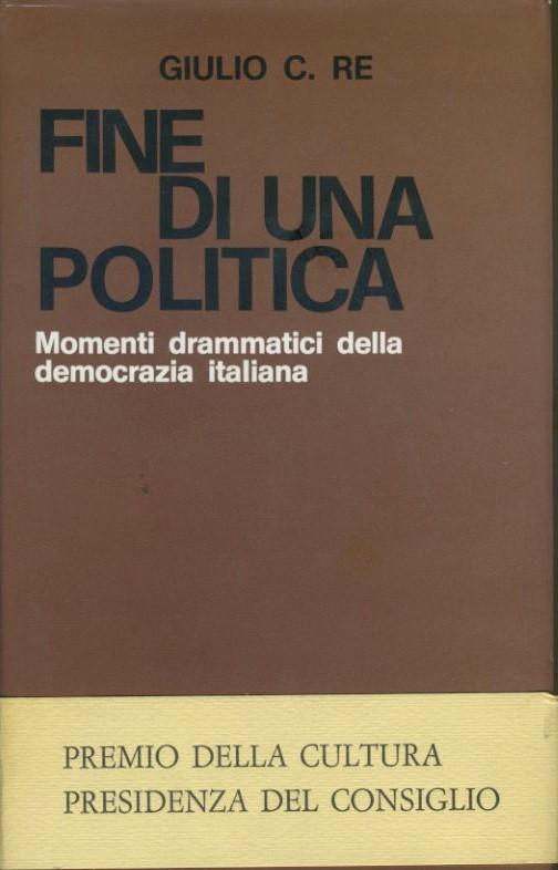 Fine di una politica - copertina