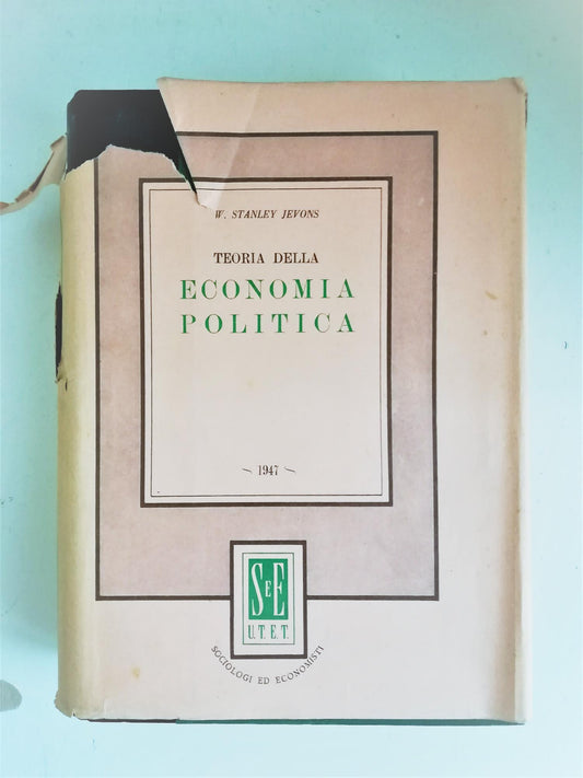 Teoria della economia politica - copertina