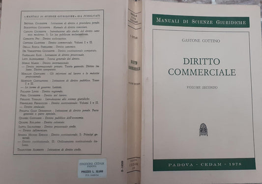 Diritto commerciale.  Volume II. - copertina