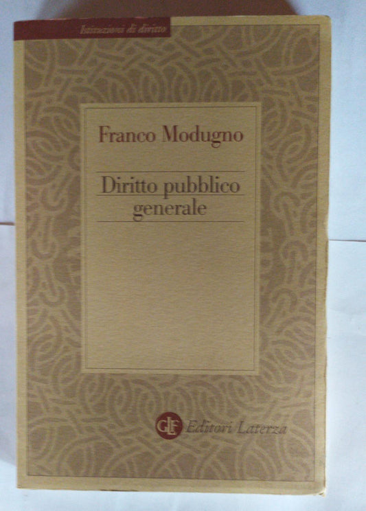 Diritto pubblico generale - copertina