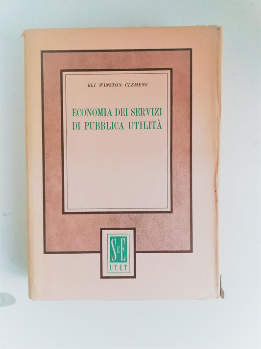 Economia dei servizi di pubblica utilità - copertina