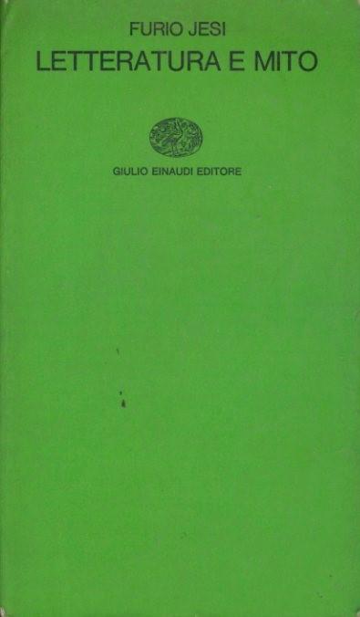 Letteratura e mito - copertina