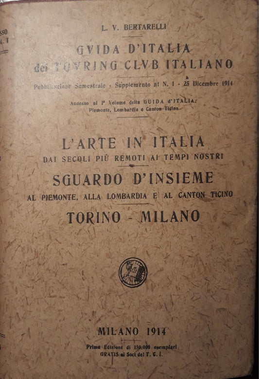 Guida d'Italia del Touring Club italiano: l'arte in Italia - copertina