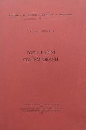 Poeti ladini contemporanei - copertina