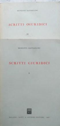 Scritti Giuridici, voll. 1 e 2 - copertina