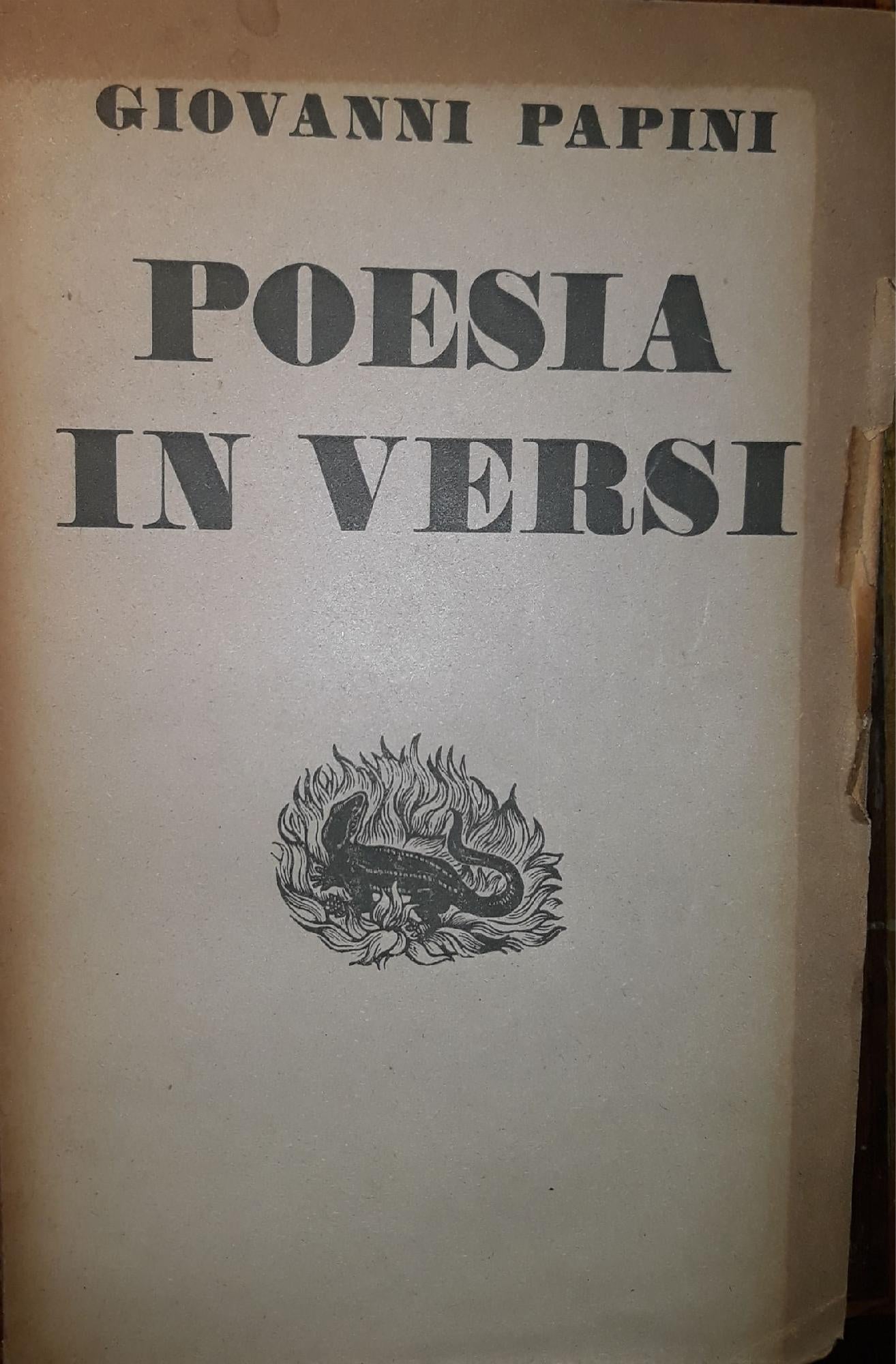 Poesia in versi - copertina