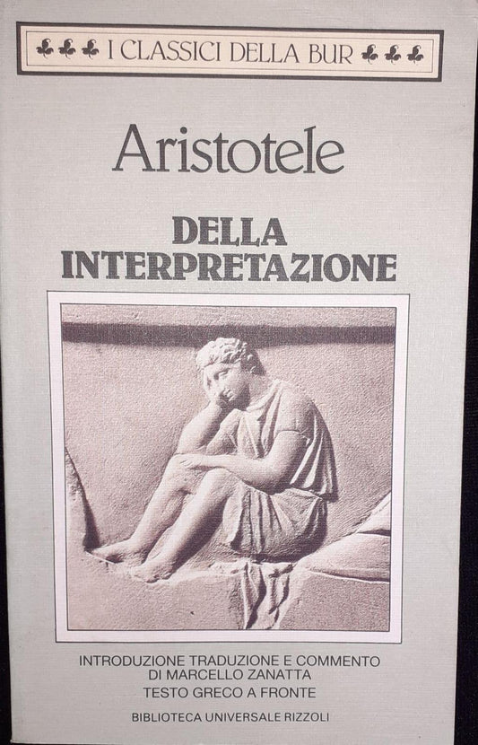 Dell'interpretazione - copertina