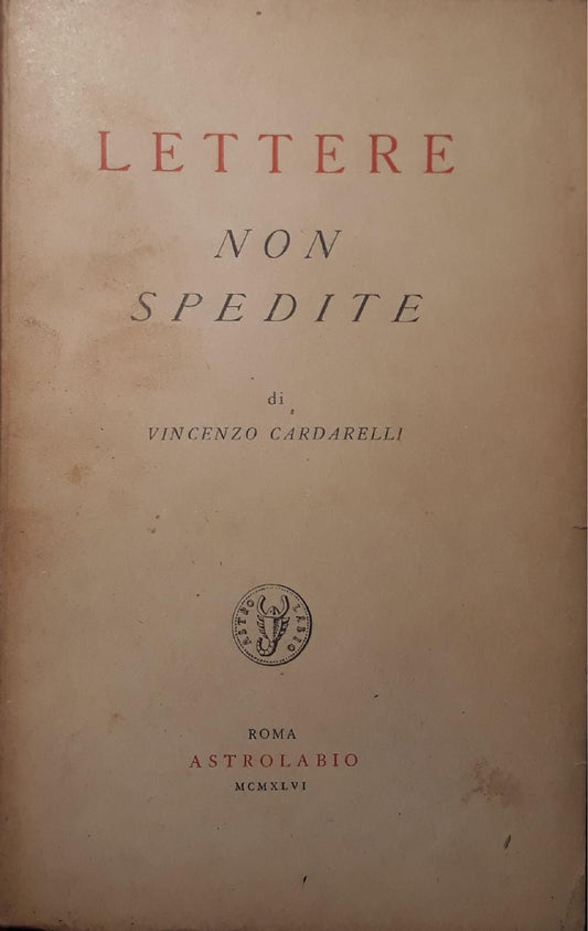Lettere non spedite - copertina