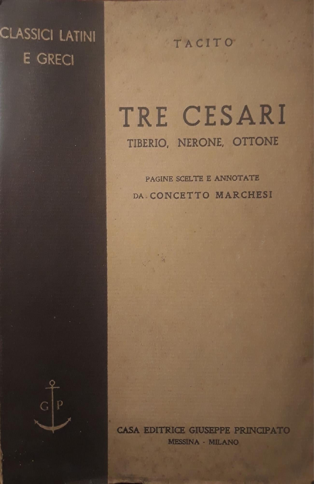 Tre cesari: Tiberio, Nerone, Ottone - copertina