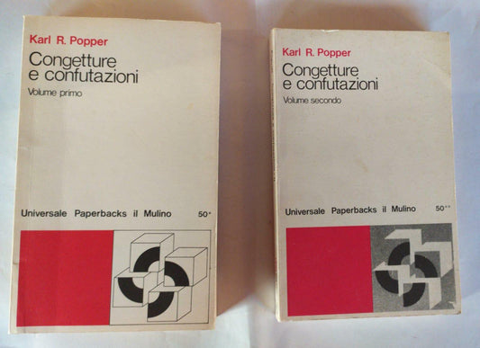 Congetture e confutazioni. Volume I II - copertina