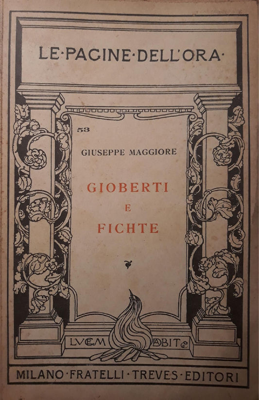 Gioberti e Fichte - copertina