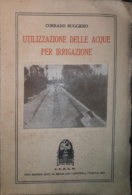Utilizzazione delle acque per irrigazione - copertina