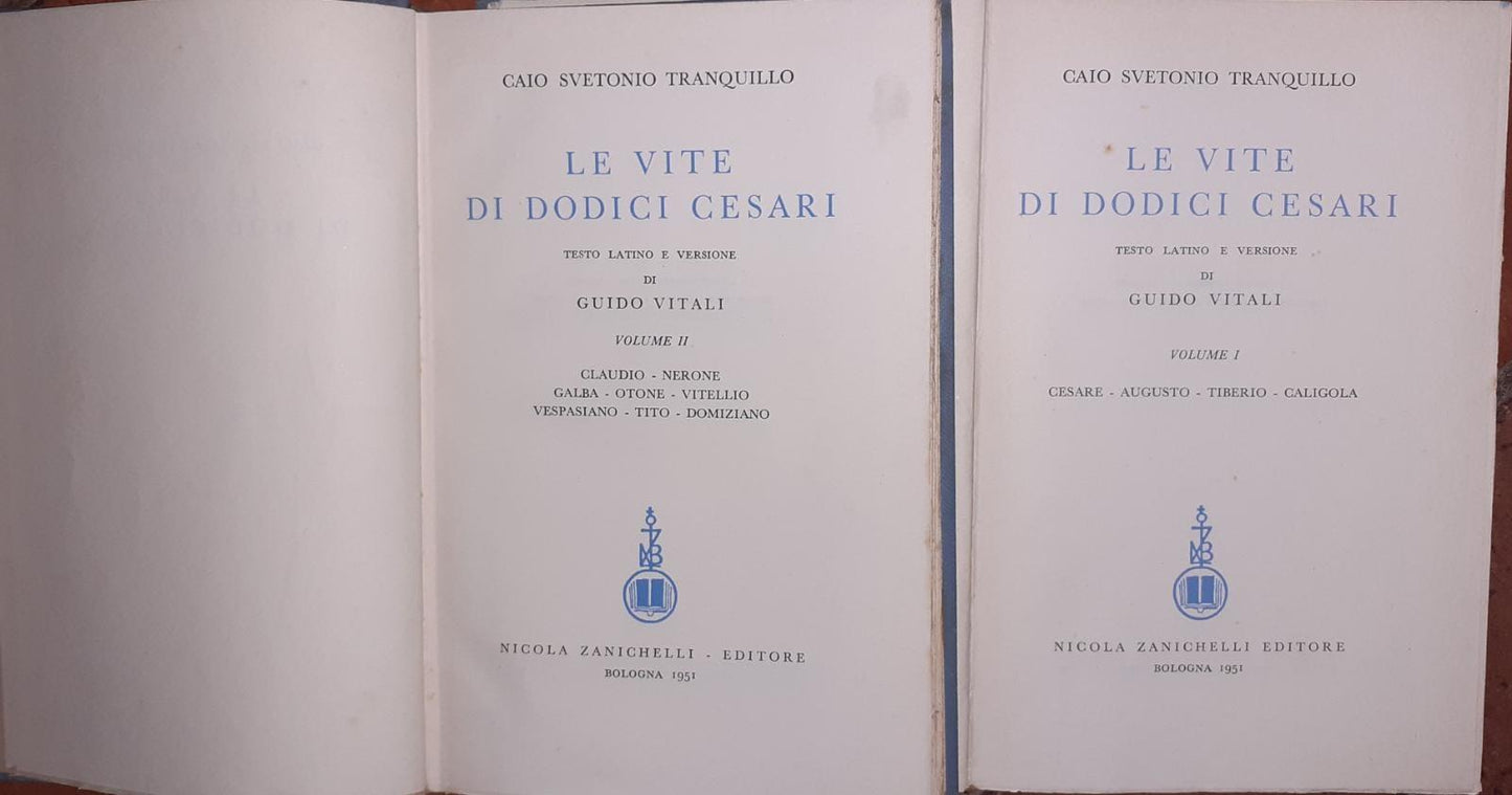 Le vite di dodici Cesari. Volume I II - copertina