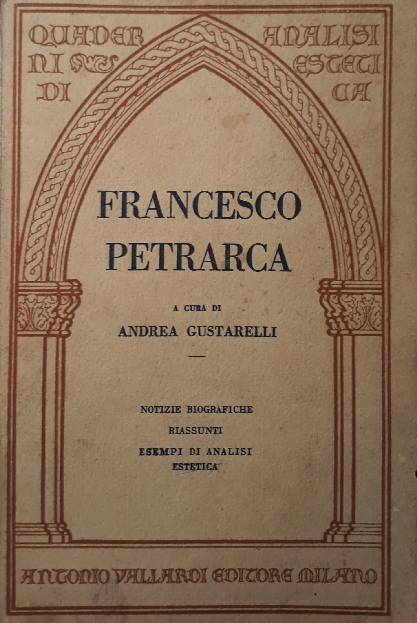 Francesco Petrarca - copertina
