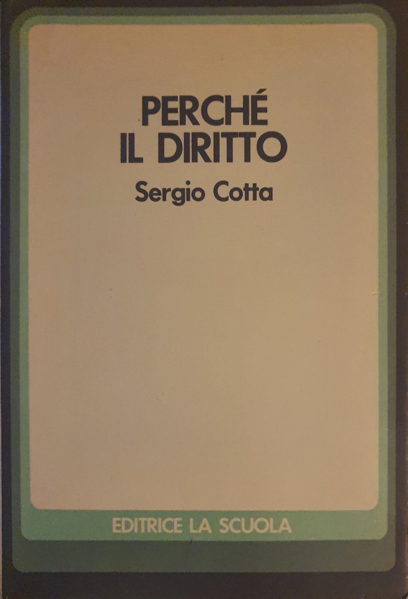 Perché il diritto - copertina