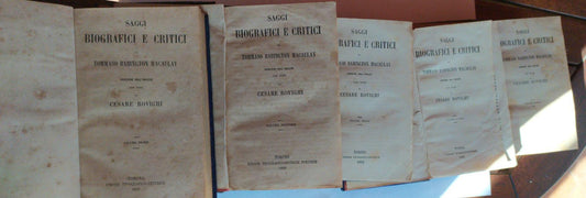 Saggi biografici e critici. Volumi 5 - copertina