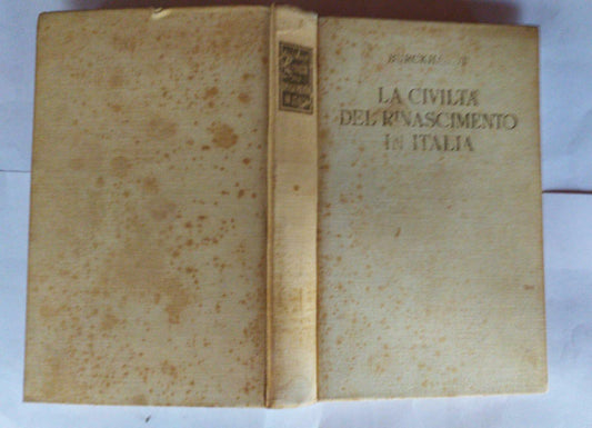 La civiltà del rinascimento in Italia - copertina