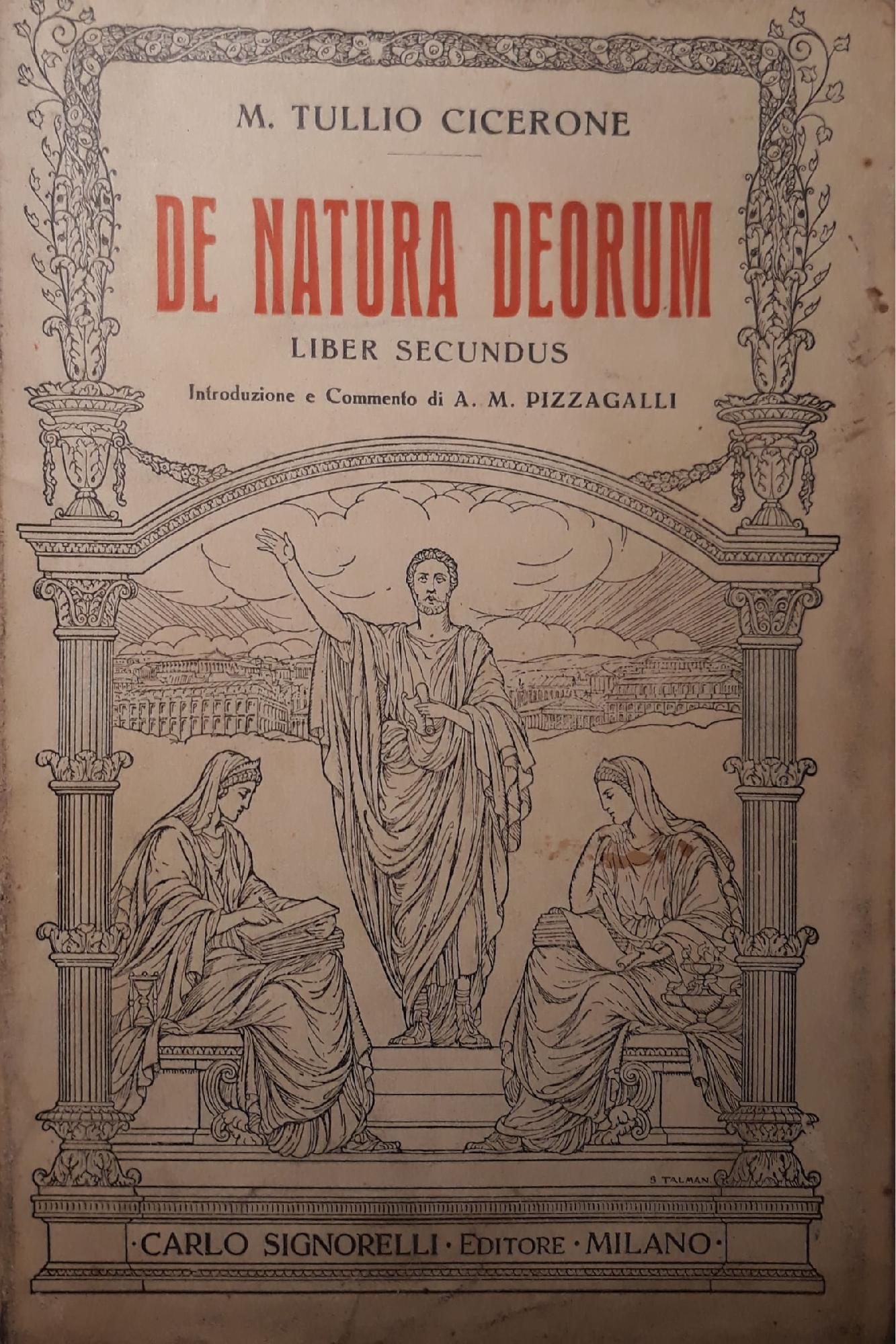 De Natura Deorum: liber secundus - copertina