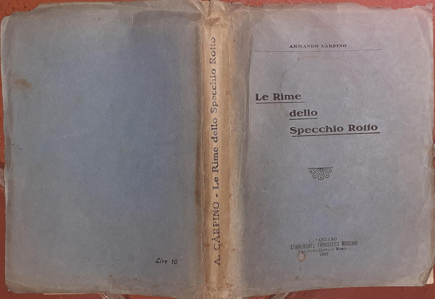Le rime dello specchio rotto - copertina