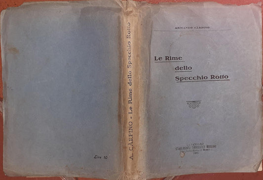 Le rime dello specchio rotto - copertina