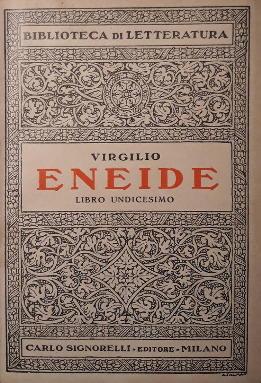 Eneide: libro undicesimo - copertina