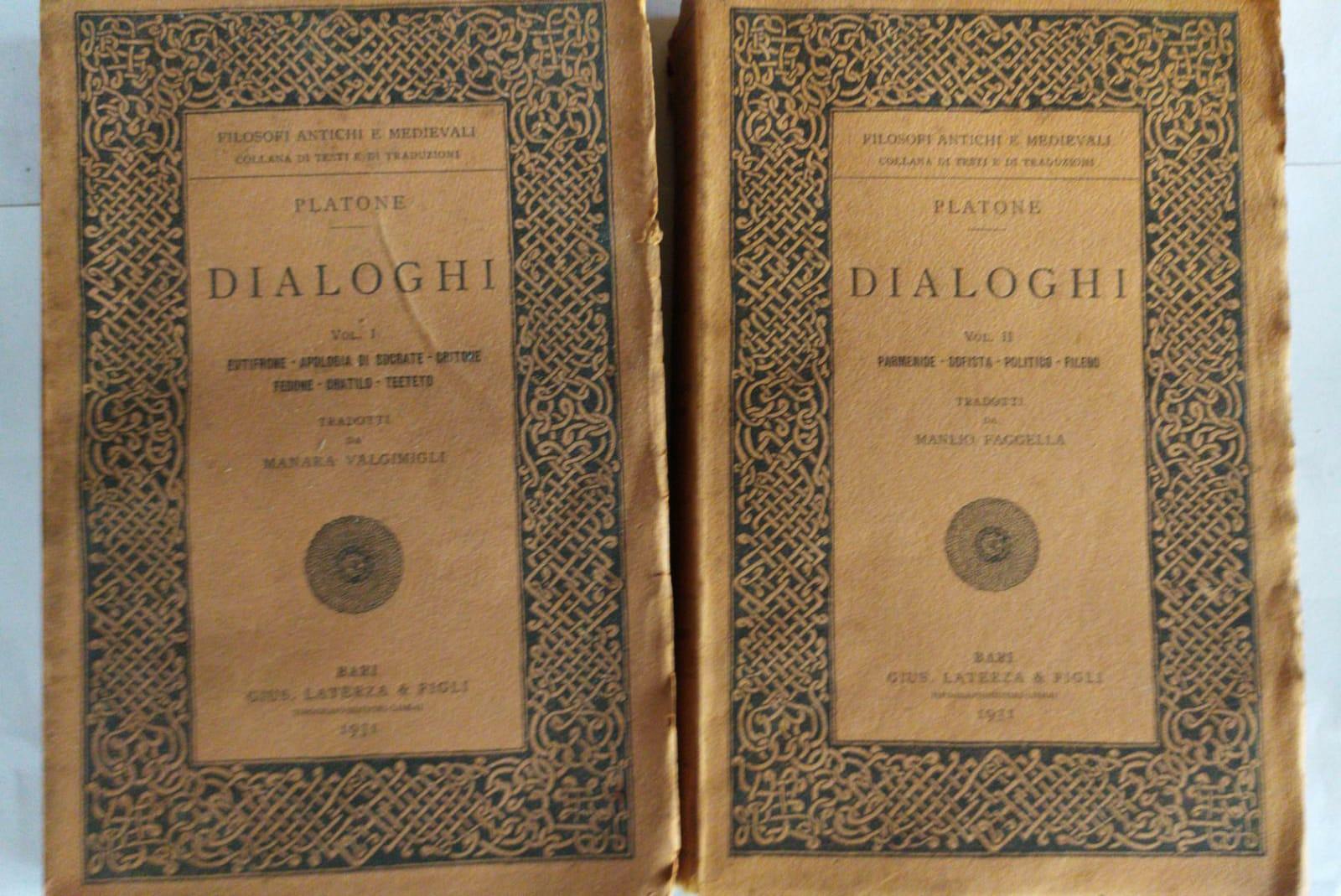 Dialoghi. Volume I-II - copertina
