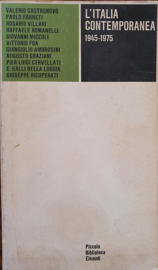 L'Italia contemporanea 1945-1975 - copertina