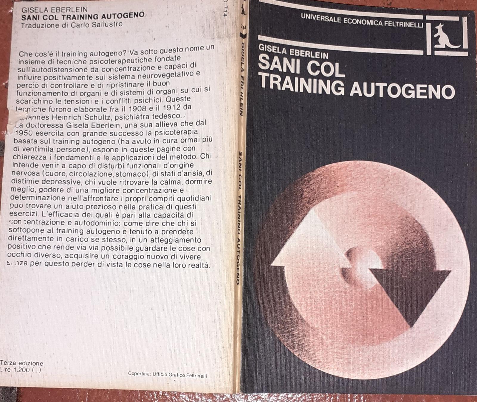 Sani col training autogeno - copertina