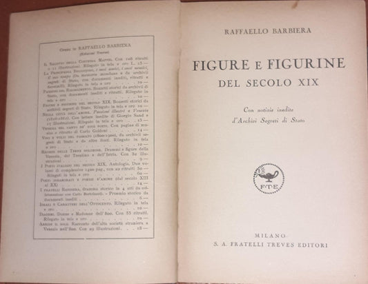 Figure e figurine del secolo XIX - copertina