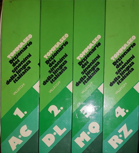 Dizionario dei sinonimi della lingua italiana (quattro volumi) - copertina